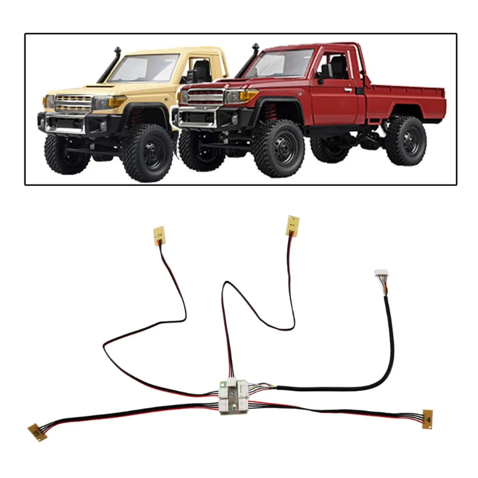 Kit éclairage LED pour RC MN82 1/12 - Phares, clignotants, feux stop