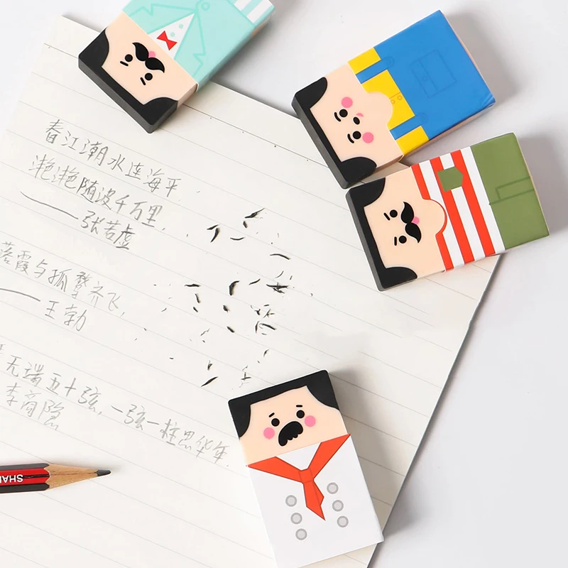 Pencil eraser Kawaii Carton Old Man Cute Rubber