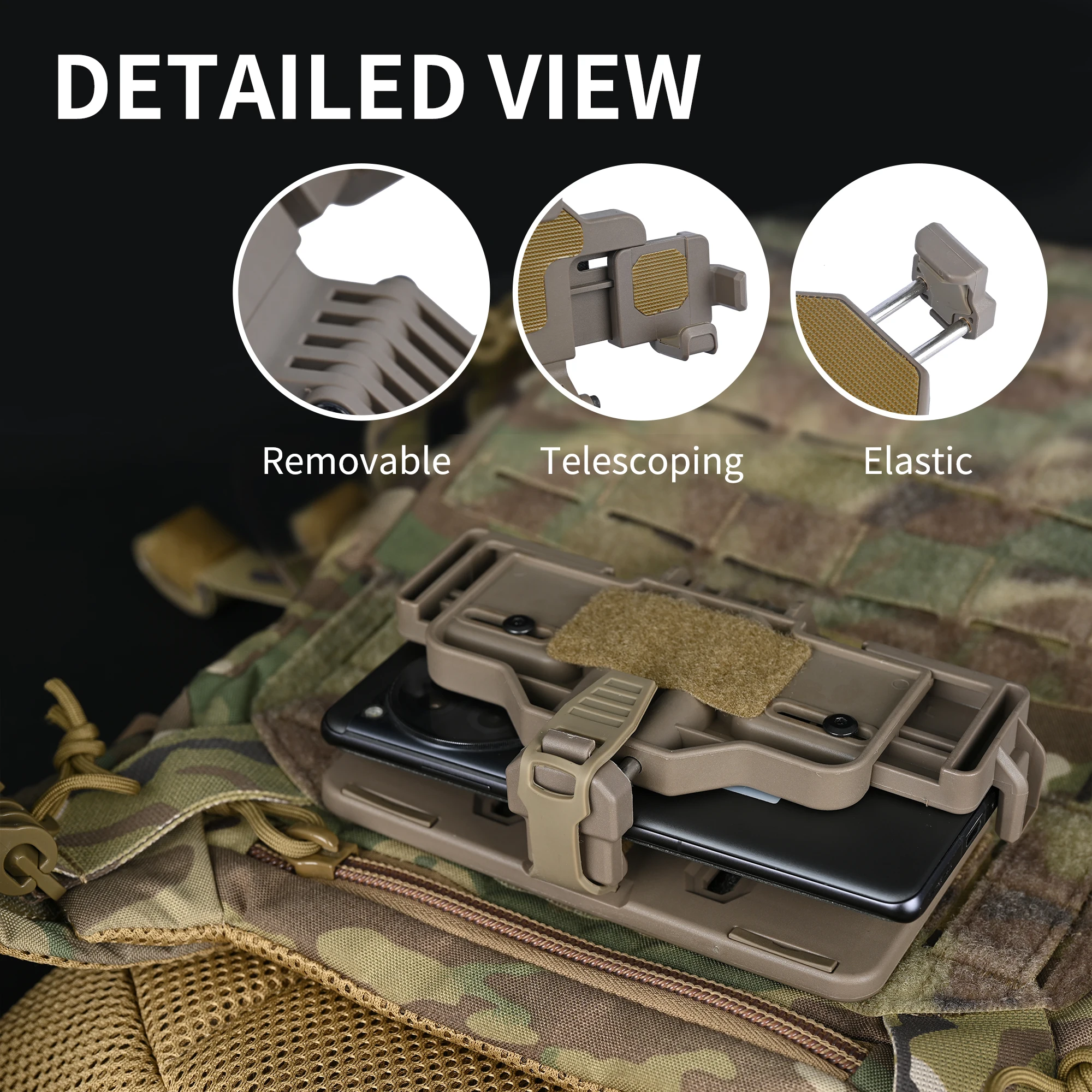 WYNEX EDC Tactische tas, Molle Utility Pouches Gadget Organizer Telefoonhouder Waist Pack Smartphone Pouch Tool Holster Pocket