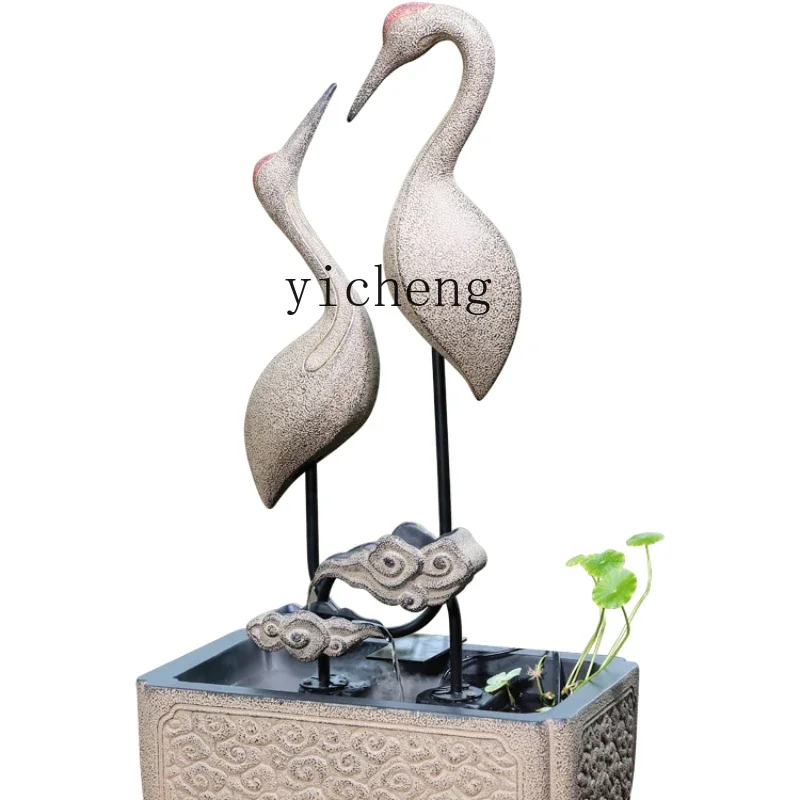 

ZC Flowing Water Ornaments Circulating Water Living Room Office Desk Surface Panel Fountain Water Purifier Small Waterscape