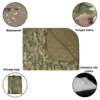 Outdoor Folding Camouflage Blanket, Camping Quilt, Multifunctional Emergency Insulation Blanket, Camping Warming Supplies 3