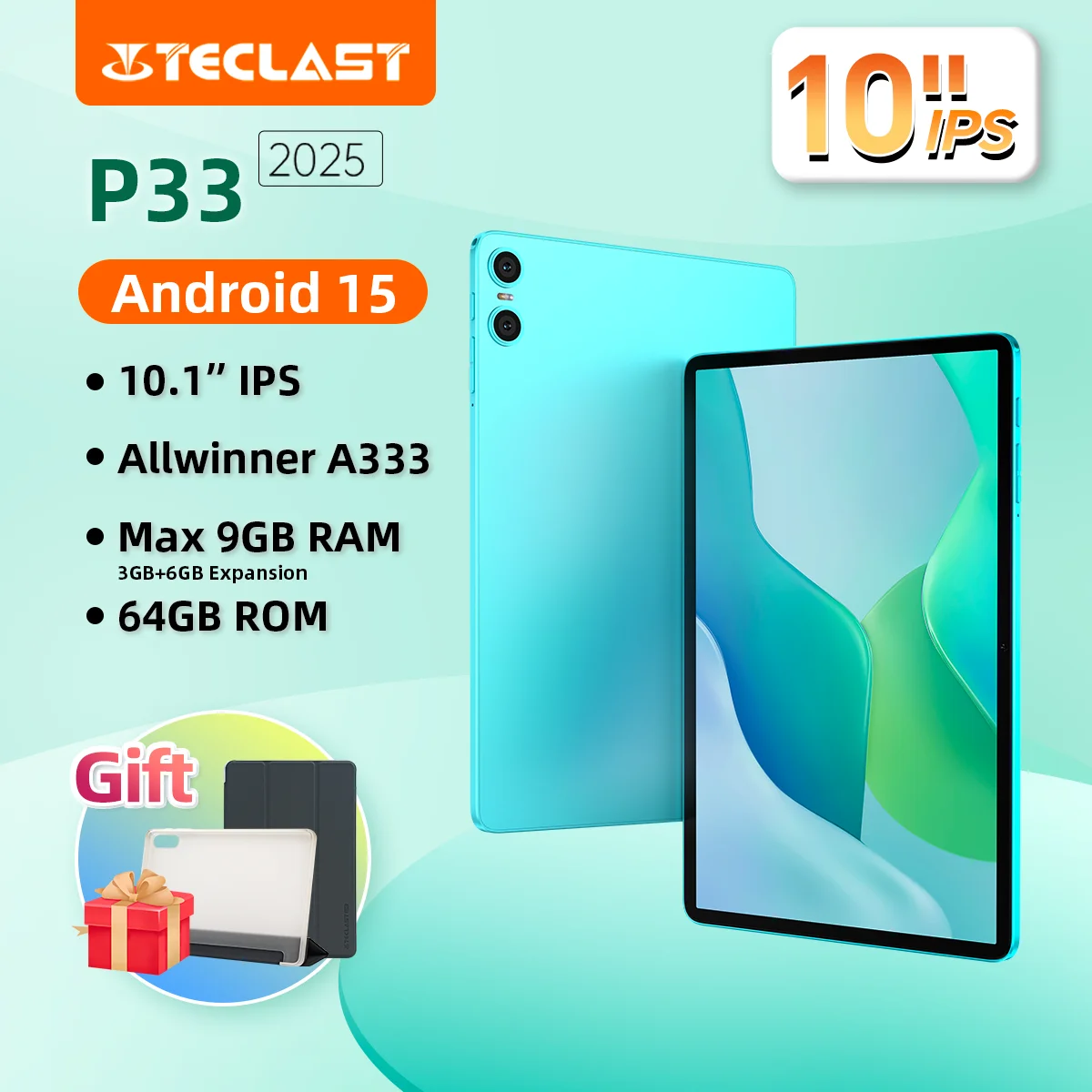 Teclast P33 Tablet Android 15 10.1