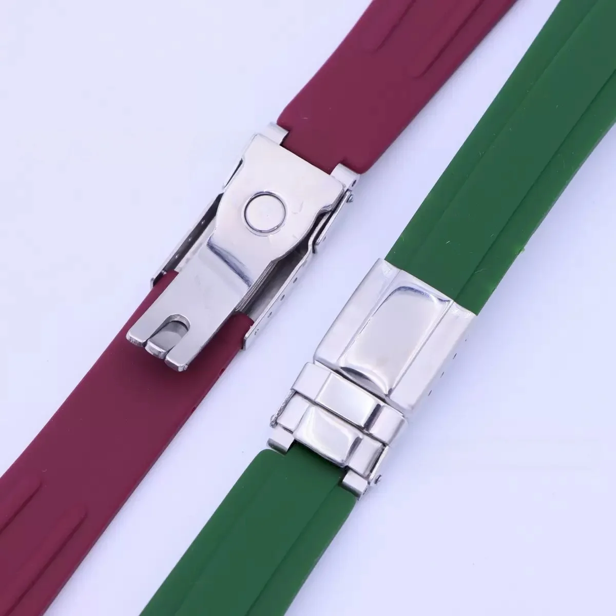 Universal 20mm Silicone Rubber Watch Strap - Versatile Wristband