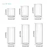 Modern Clear Glass Flower Vase Glass Cylinders Vase Florals Container Flower Vase Elegant Table Centerpieces Decorations 6