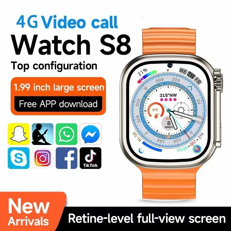 4GSmartWatchGooglePlaystoreAndroid90forMenWomenFullTouch
