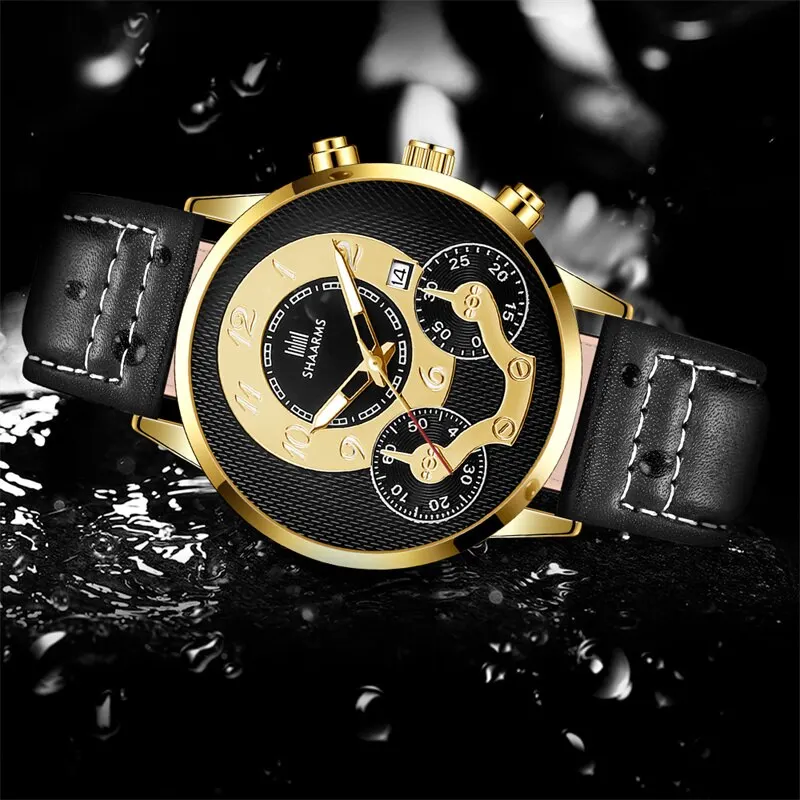 SHAARMS Mens Watches Top Brand Luxury Fashion Casual Business