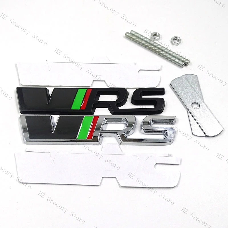 Metal Vrs Logo Emblem Badge Car Styling Trunk Body Grills Badge Per Skoda Octavia Kamiq Kodiaq Karoq Rs Superb Fabia Rapid