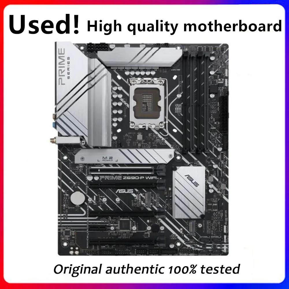 Utilizzato Per Asus Prime Z690-P Wifi Desktop Originale Per Scheda Madre Intel Z690 Ddr5 Supporto Lga 1700 12900Kf 12700K 12400