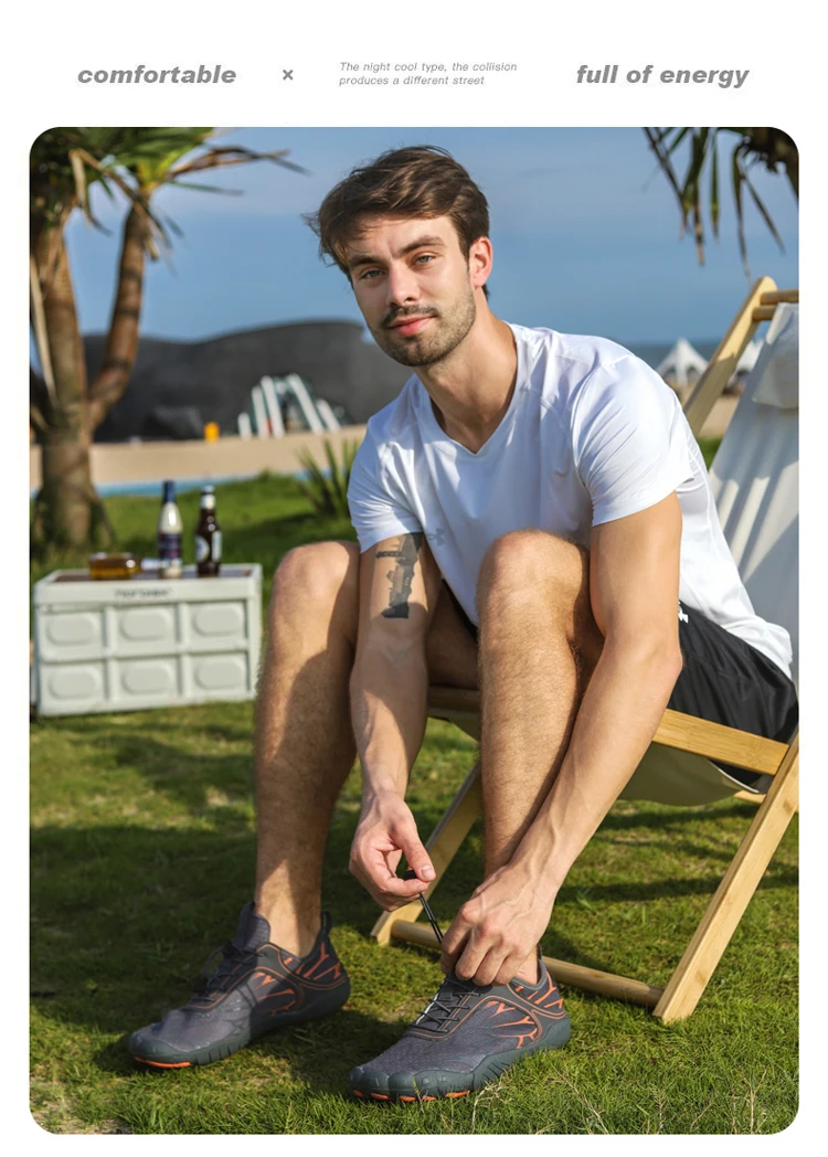 Aqua Shoes For Men Women Barefoot Water Shoes Anti-Slip Quick-Drying Outdoor Beach Upstream Wading Swimming Shoe Sneakers Unisex