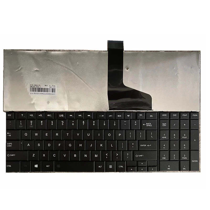 Keyboard laptop baru untuk toshiba satellite c850 tata letak as warna