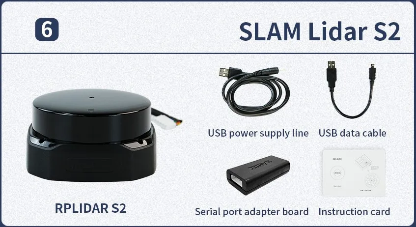 SLAMTEC RPLIDAR S2 30m TOF  laser scanner LiDAR  sensor Navigation obstacle avoidance screen game interactive indoor and outdoor 4