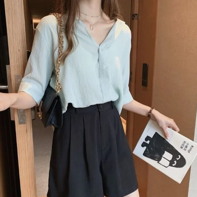 Work Wide Womens Shorts Boxer Loose Office Short Pants for Women To Wear Baggy Y2k Harajuku Summer Streetwear Normal Clothing XL