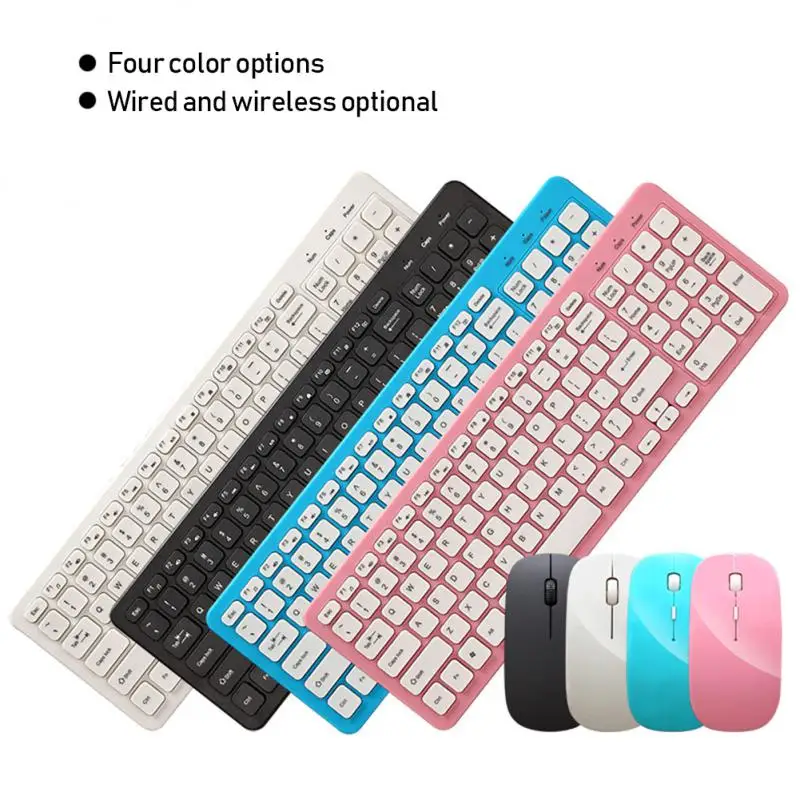 프렌치 키보드 무선 2400DPI 마우스, 울트라 슬림 AZERTY 키보드 마우스 세트, 휴대용 무음 인체공학/실버, 2.4Ghz