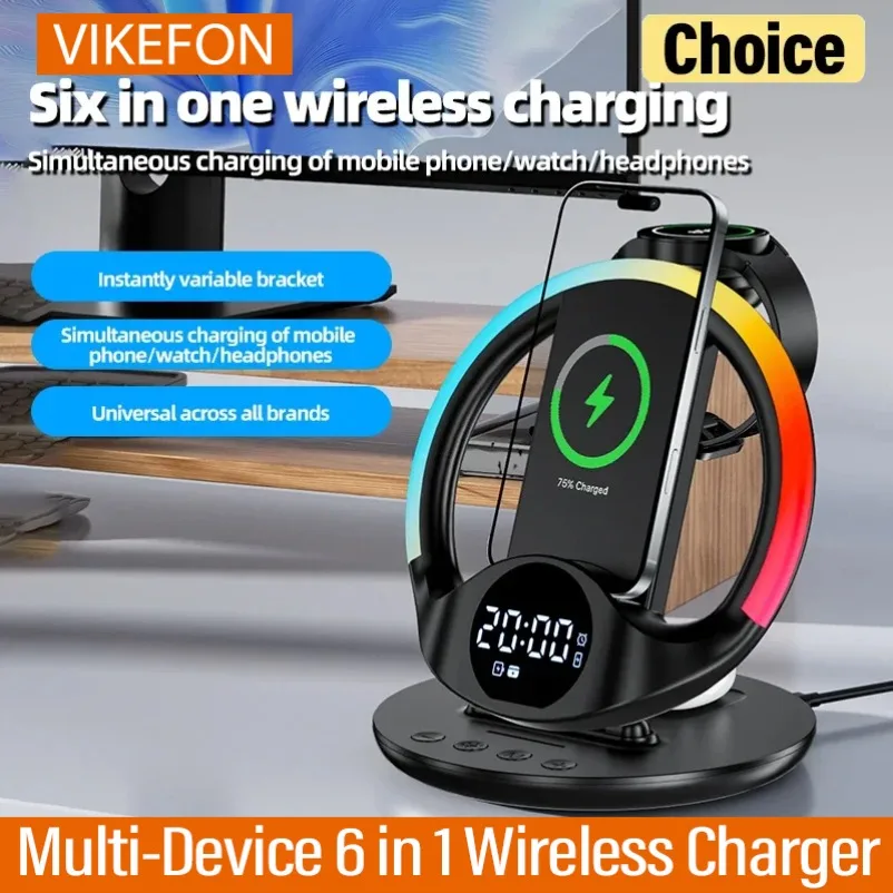 Multi-Device Wireless Charger with Phone Stand