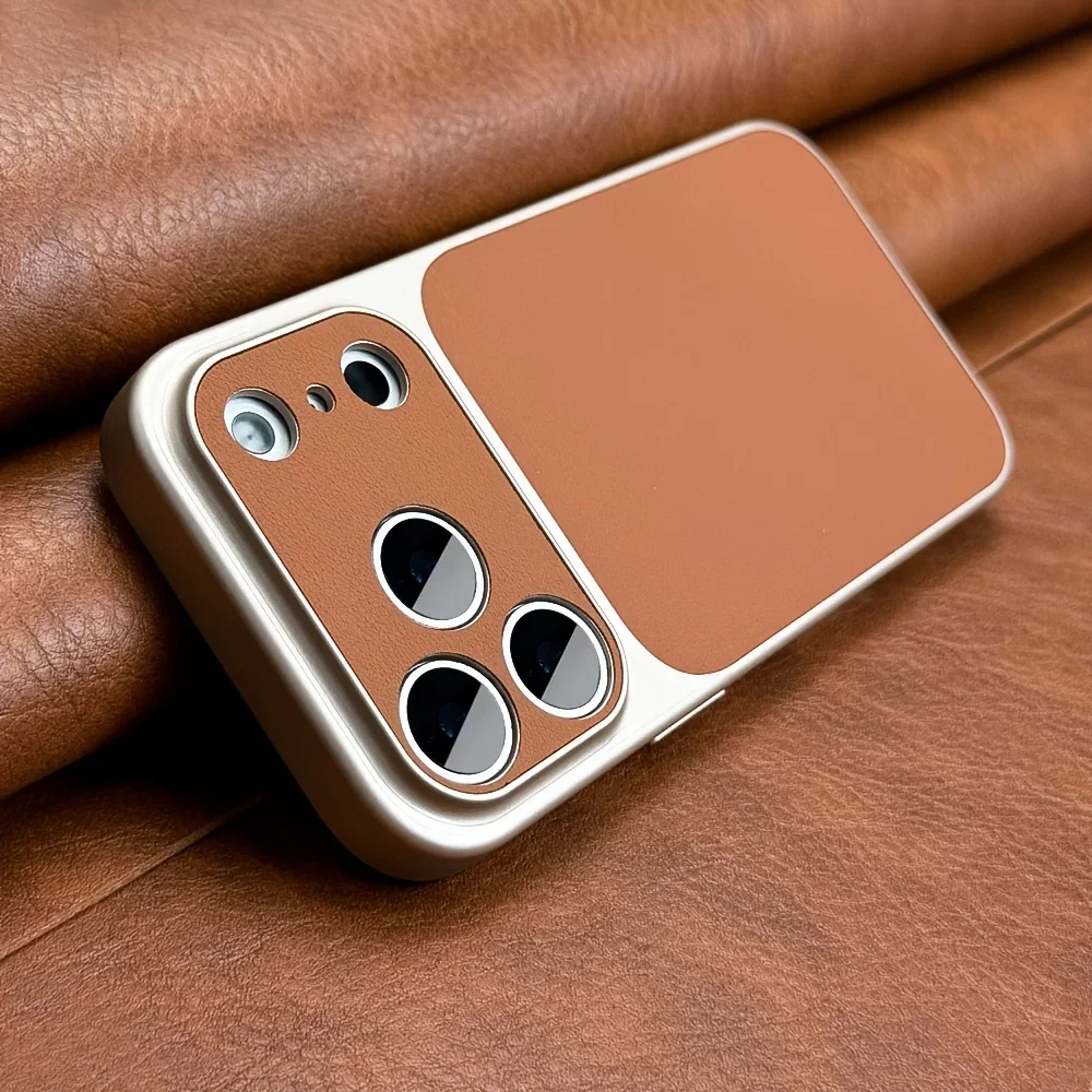 ตัวเลือกสินค้า เคสโทรศัพท์สีส้มเรโทร หรูหราสำหรับ iPhone