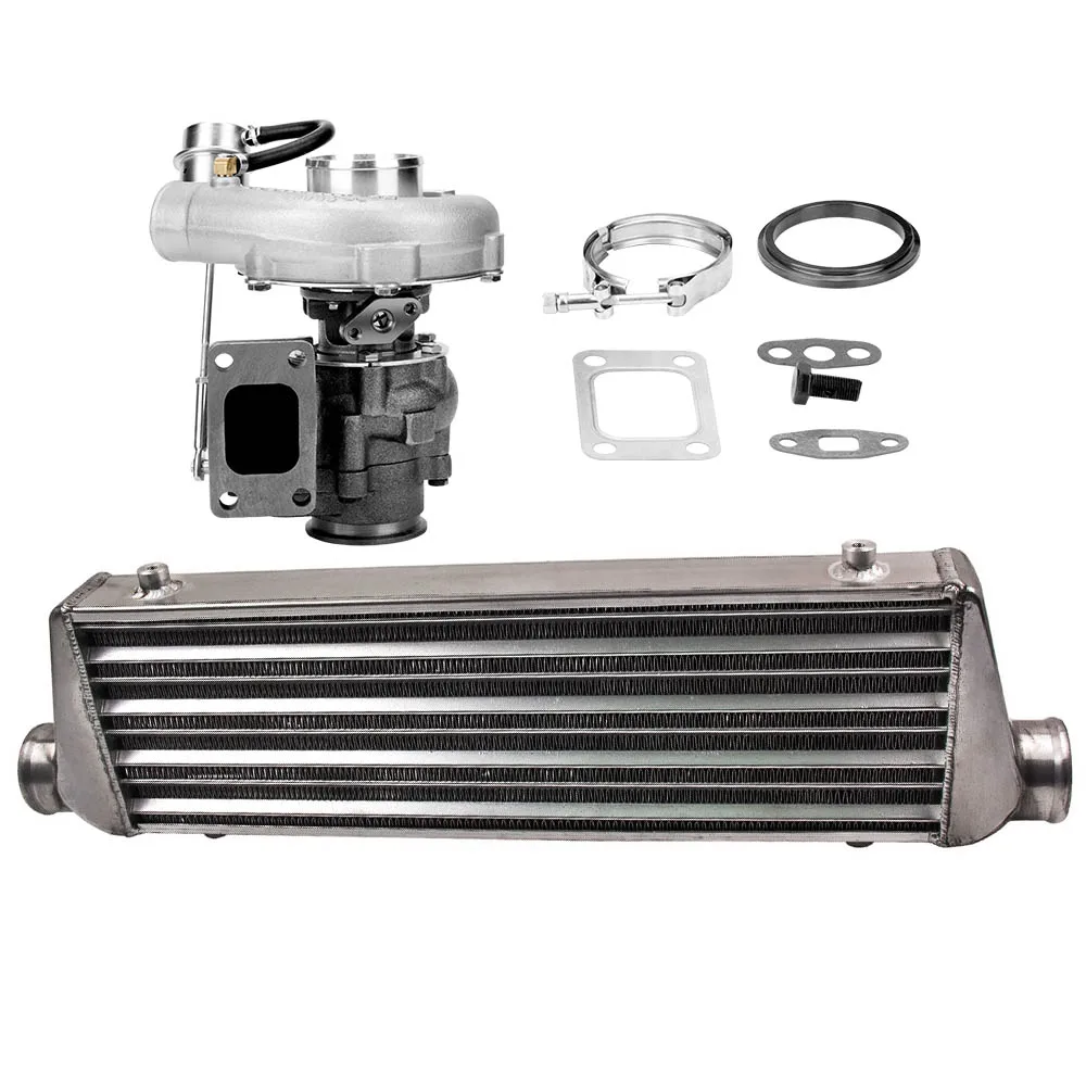 Kit Intercooler Turbo Universale T3 T4 Turbo .63 A/R 0.5 Intercooler Da 2.5 "64Mm