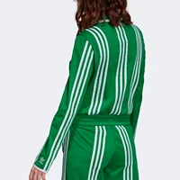 Veste à col décontracté rayée pour femme Adidas Authentic Trefoil 4
