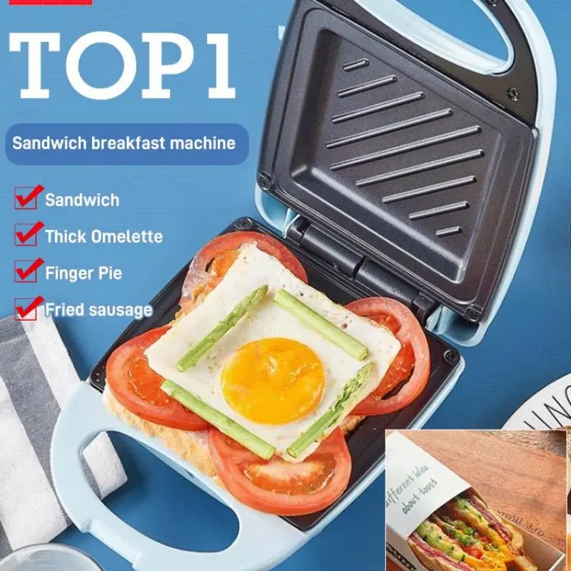 Household Breakfast Machine Hamburg Sandwich Maker With Egg Cooker Ring  Machine Bread Sandwich Machine Waffle Machine - AliExpress