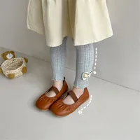 Leggings chauds pour filles, couleur unie, en coton, pour bébés, pantalons slim en dentelle à fleurs, pantalons pour enfants de 2 à 4 ans 6