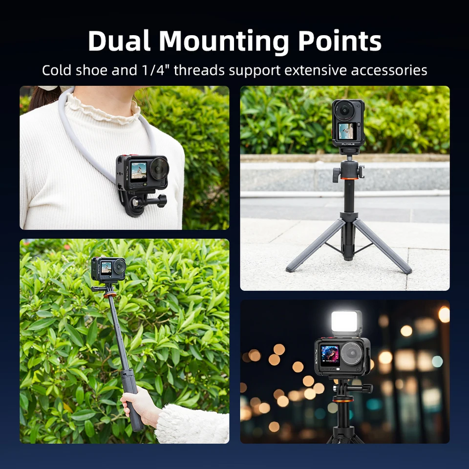 Flymile Metal Cage for DJI Osmo Action 6 Quick Release Protective