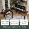 265lbs Load Capacity, L Shaped Standing Desk with Drawers, Reversible Electric Standing Gaming Desk Adjustable Height 4