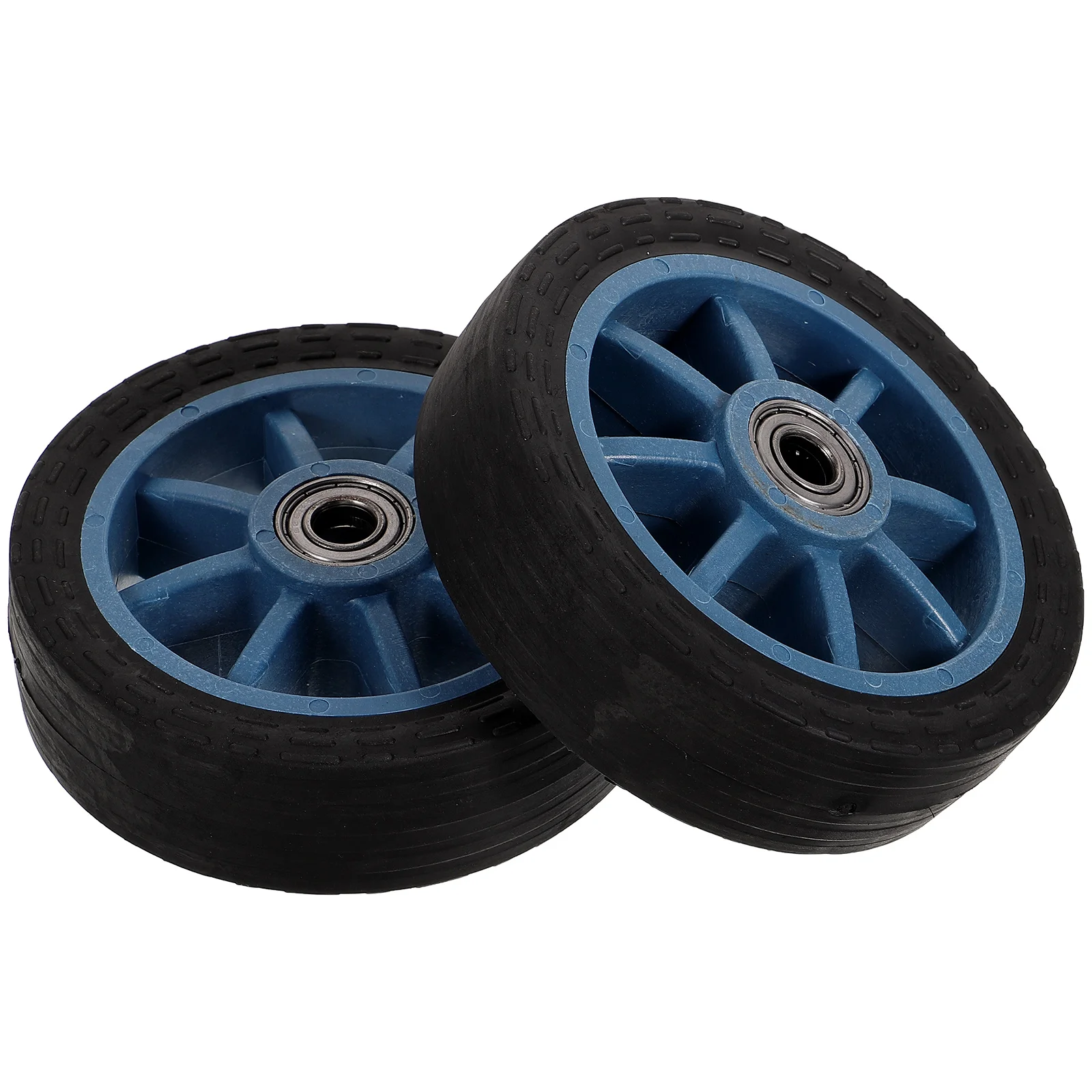 

2 Pcs Wheel 7 Inch Wheelchair Front Accessories Cart Caster Wheels Replaceable Walking Luggage Heavy Duty Accessory