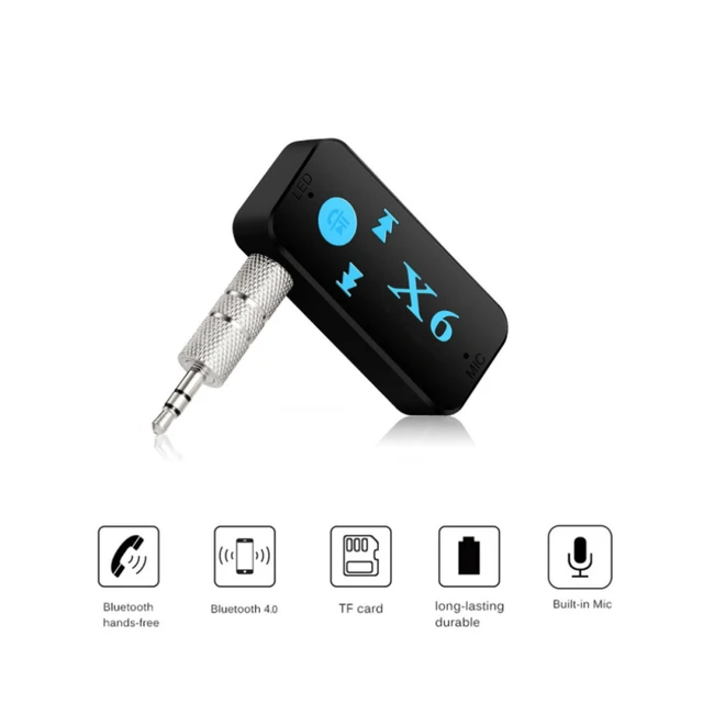 Récepteur Bluetooth sans fil 5.0 pour voiture, adaptateur émetteur jack 3.5mm,  musique, audio, sauna, récepteur de téléphone, kit mains libres - AliExpress