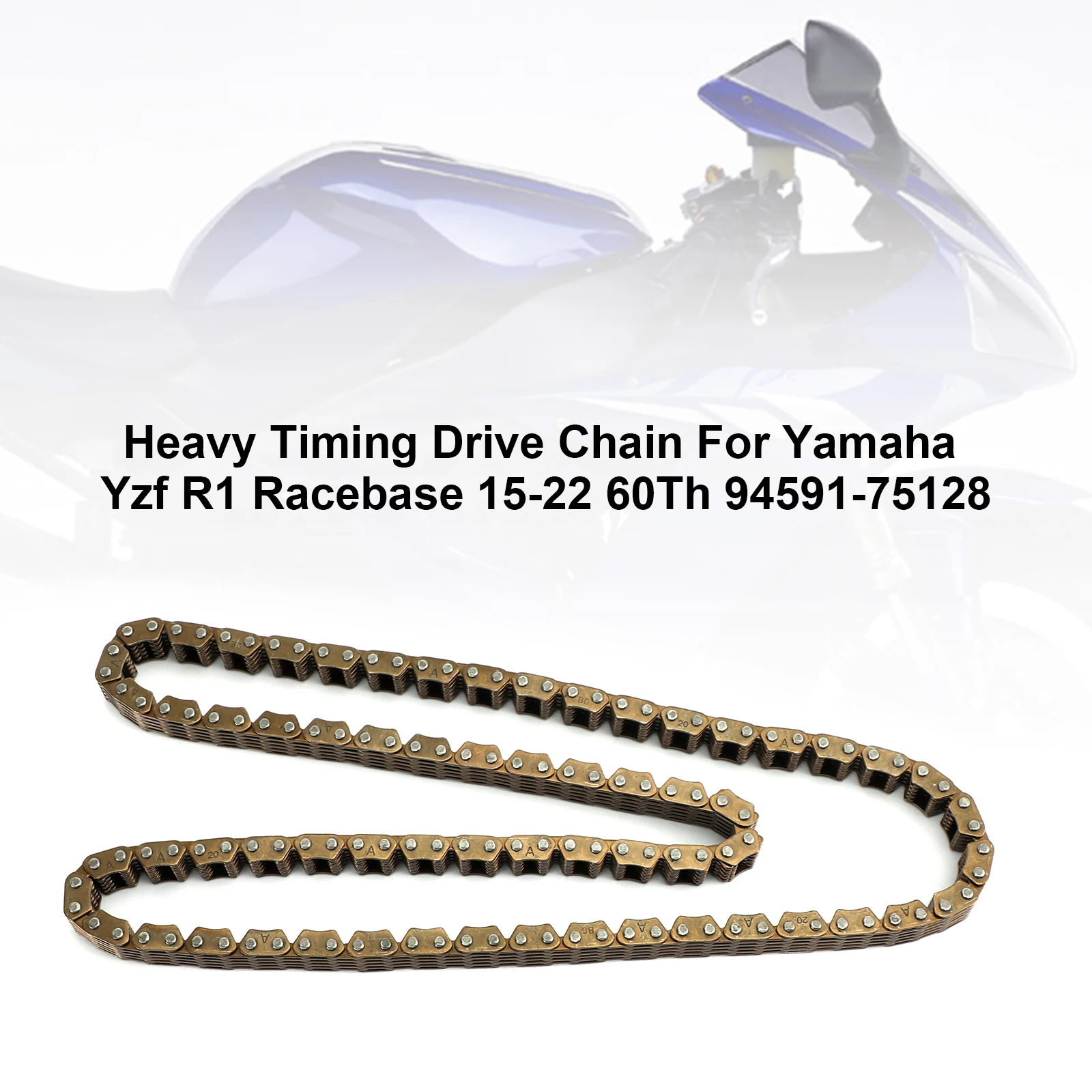 

Topteng Heavy Timing Drive Chain For Yamaha Yzf R1 Racebase 15-22 60Th 94591-75128 Motorcycle Accessories