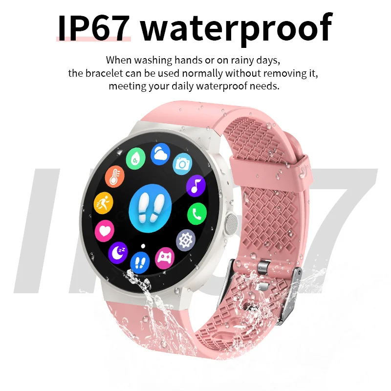 LIGE Ʈ ð   ȭ 1.39 ȭ ׻ ð ǥ  ƮϽ  IP67  ο Smartwatch 