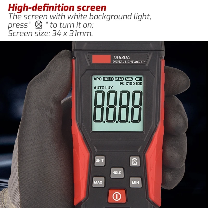 Digital Illuminances Meter Measurement Tool for Photography Lighting Engineering Projects Engineers Scientific Research 5