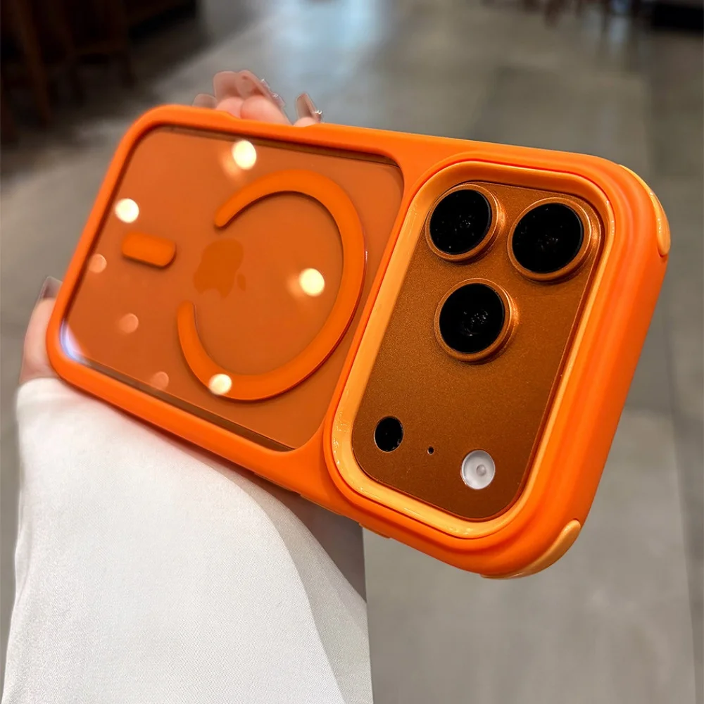 Rugged Heavy-Duty Crystal Clear Magnetic Shockproof Case