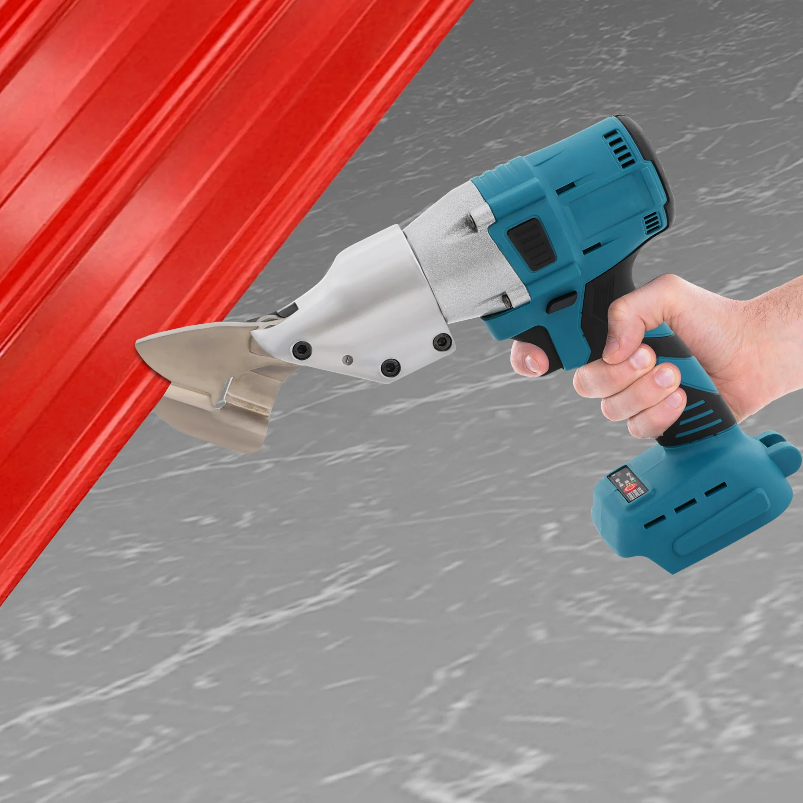 500W Electric Sheet Shear Metal Cutting Iron Shears Heavy Duty Cutter Scissors - 2