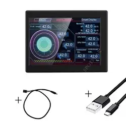 Compact 3.5 - Inch IPS LCD Display with USB - C Connectivity (Monitor - IPS - Black - B)