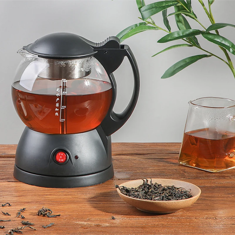 1L Household Black Tea Maker Automatic Steam Black Teapot Glass Multifunctional Electric Kettle Health Pot Boiling Teapot