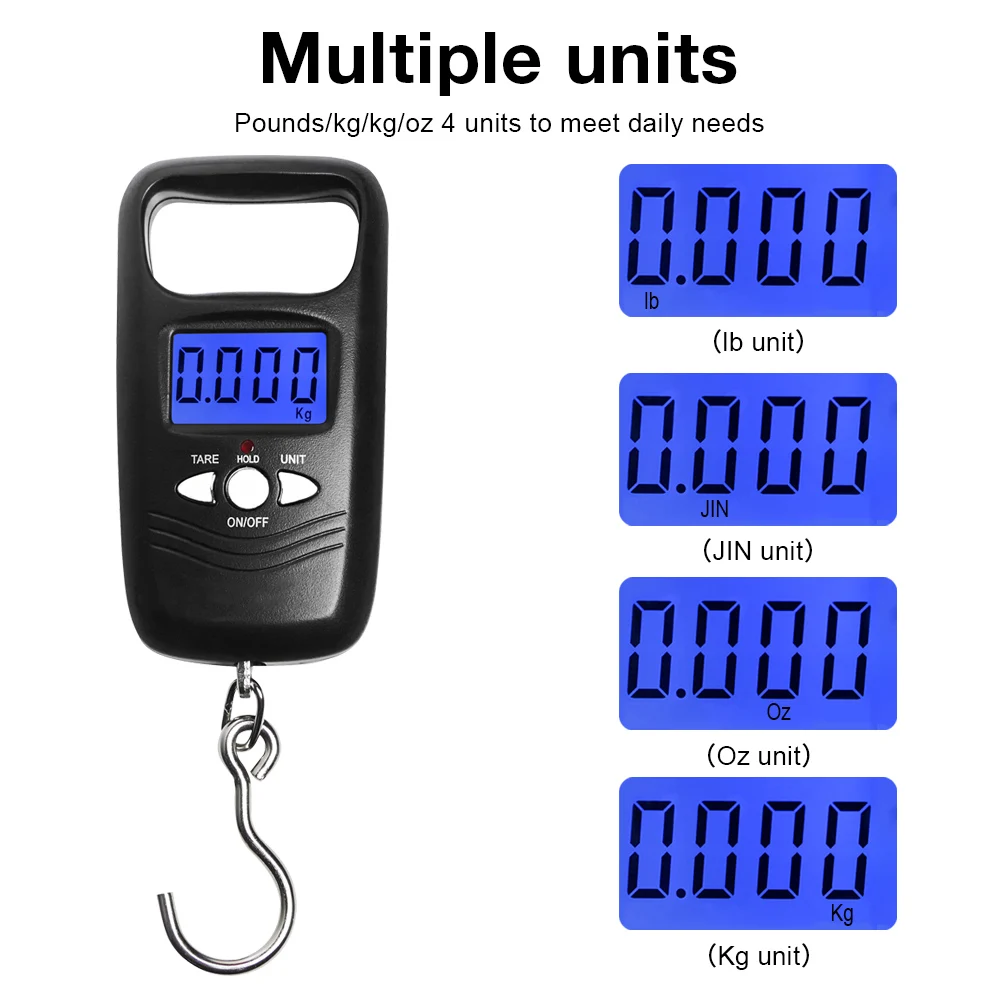 50kg Hanging Digital Pocket Luggage Scale