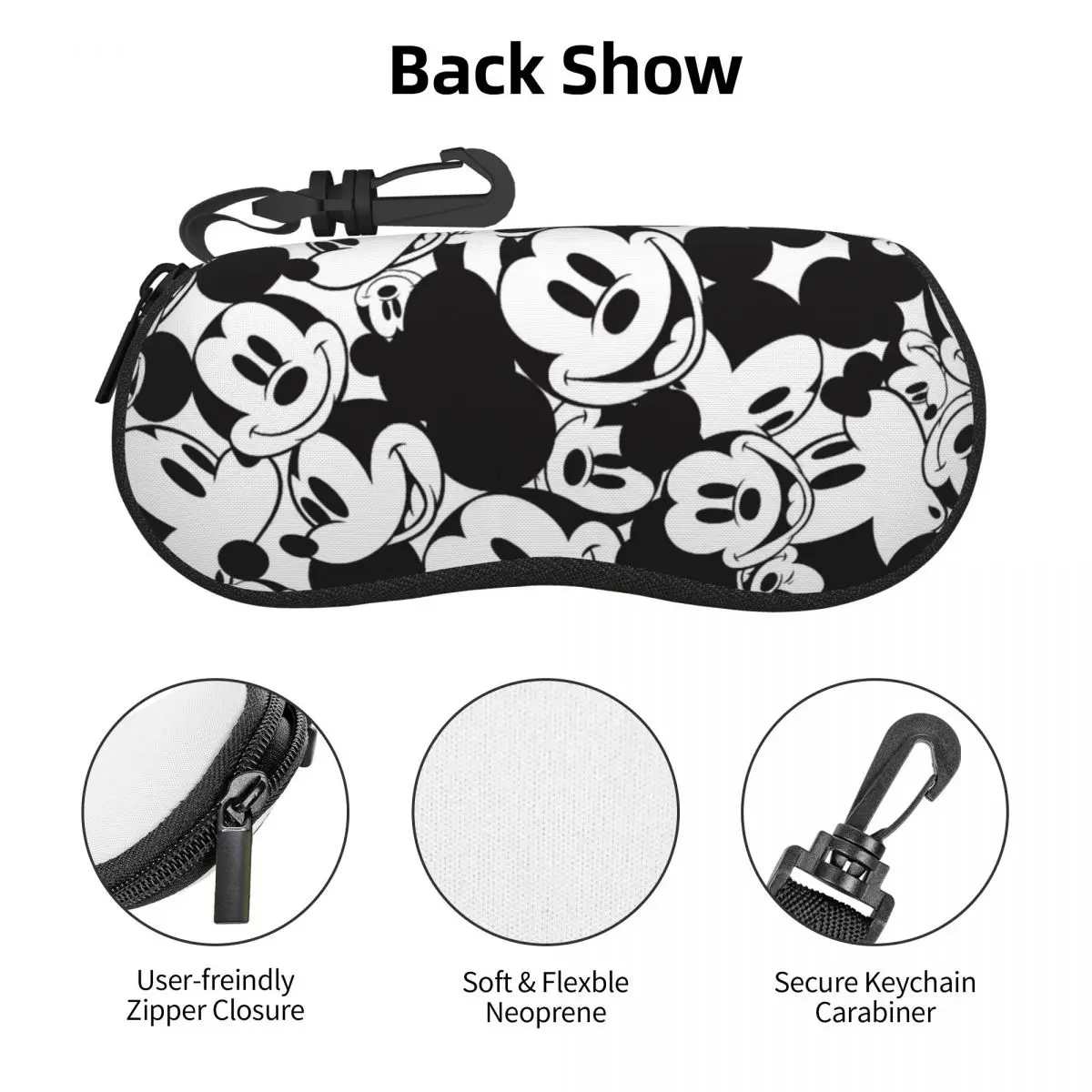 Mickey Friends Glasses Case Girls Portable Box Glasses Box Print Eyeglasses Box 3