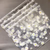 Daisy Flower Transparent Flamingo Travel Storage Bag Zipper Lock Waterproof Clothing Closet Underwear Sorting Bag 3