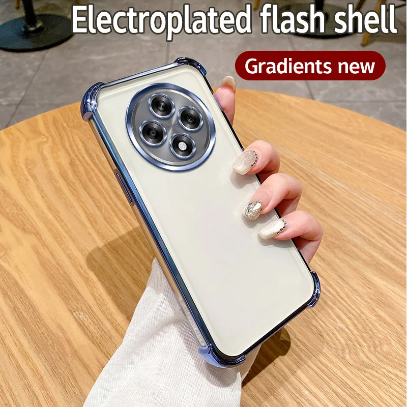 Clear Electroplate Shockproof Soft Bumper Phone Case Cover