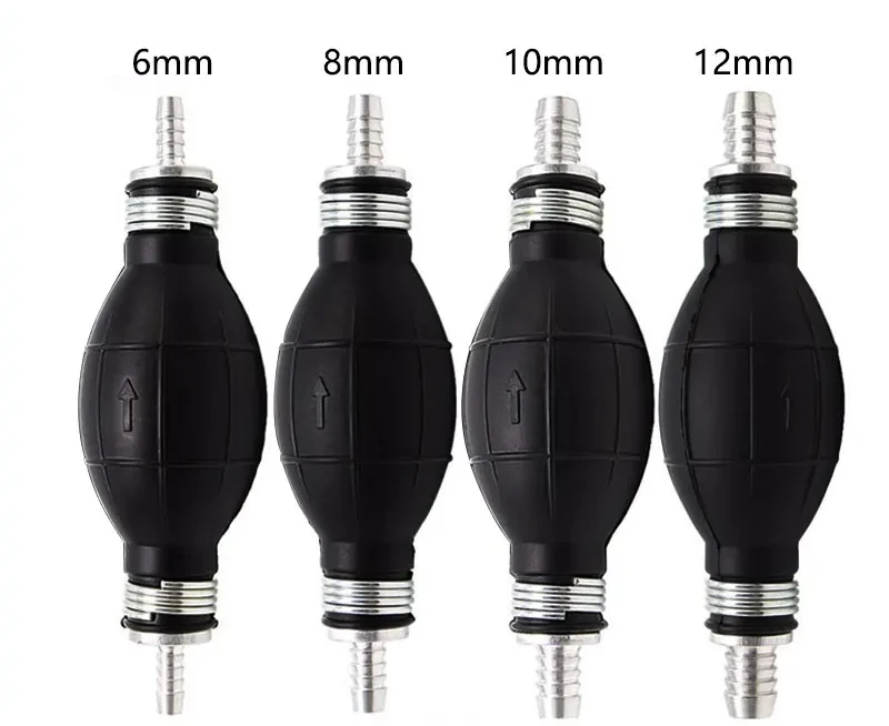 Hand Kraftstoffpumpe Linie Gummi Aluminium Hand Primer Birne Diesel Öl Transfer Benzin für Auto Boot Marine Außenbordmotor 6mm/8mm/10mm/12mm – Detail 3