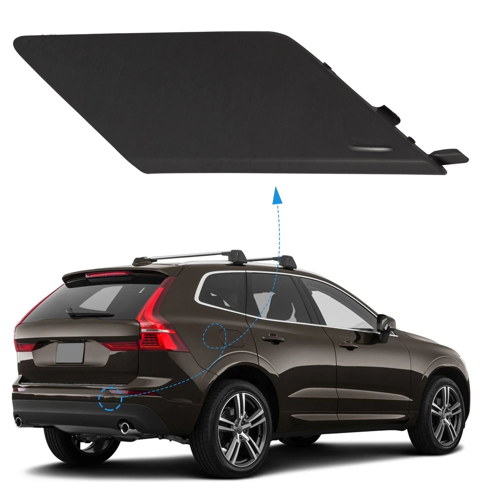 車のリアバンパー,カバー,ボタン,ヘッドカバー,ボルボ用,xc60