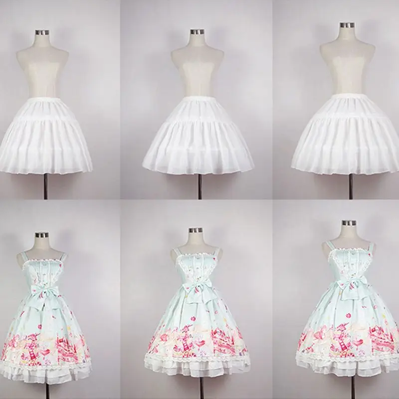 Lolita Petticoat Wedding Petticoat Underskirt Lolita Adjustable Petticoat For Wedding Lolita Cosplay Woman Girl Dress