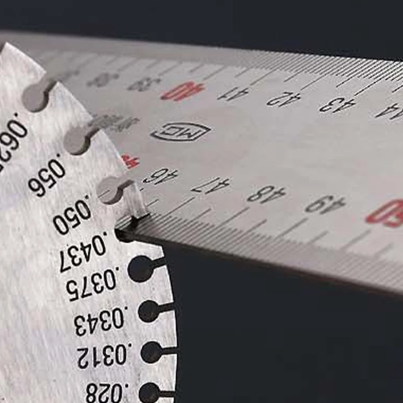 1pc 0-36 Round AWG SWG Wire Gauge Thickness Ruler Gauge Diameter Stainless Steel Measurer Tool