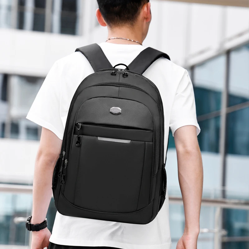 Large-capacity backpack | Adjustable shoulder strap, multi-layer design, polyester lining, laptop backpack