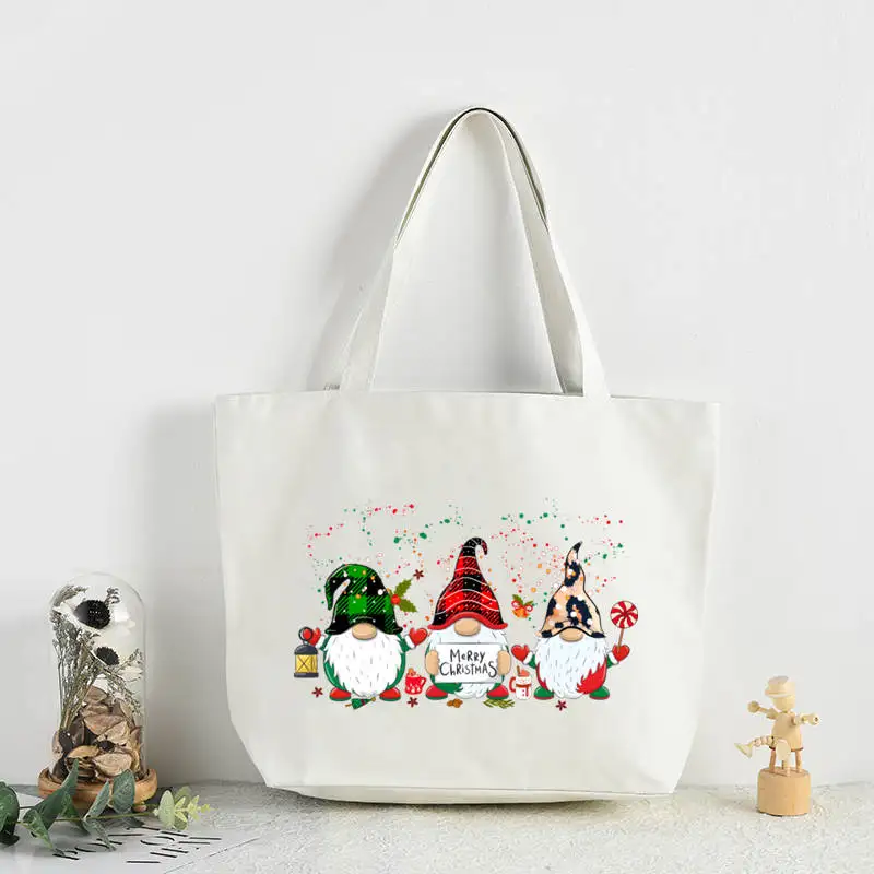 

Christmas New Female Handbags Hot Selling Fashion Handbag Canvas Bag Tote Ladies Casual Shoulder Bag Reusable Shopping Bags