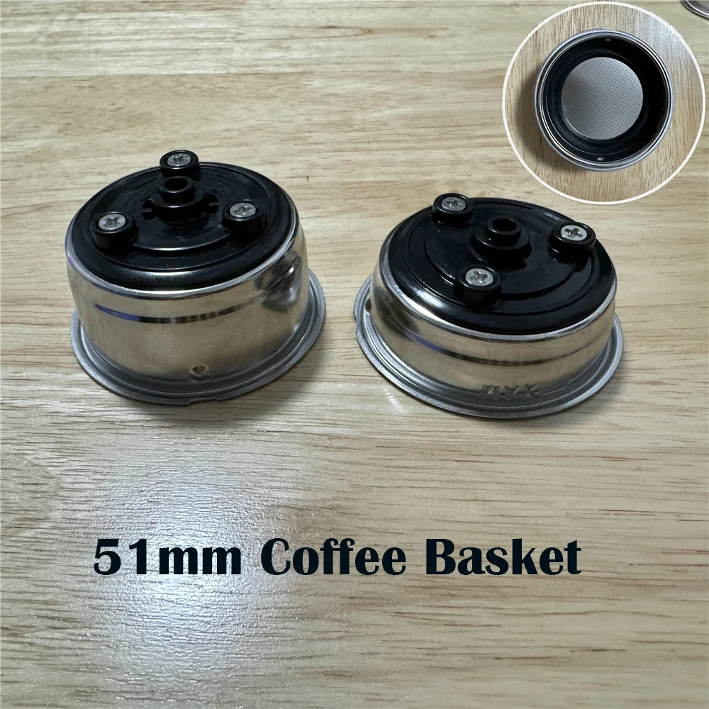 Confezione da 2 filtri a rete per caffè espresso da 58,5 mm, riutilizzabili, spessore 1,7 mm, 150 um, per filtro del caffè espresso (58,5 mm, 150 um