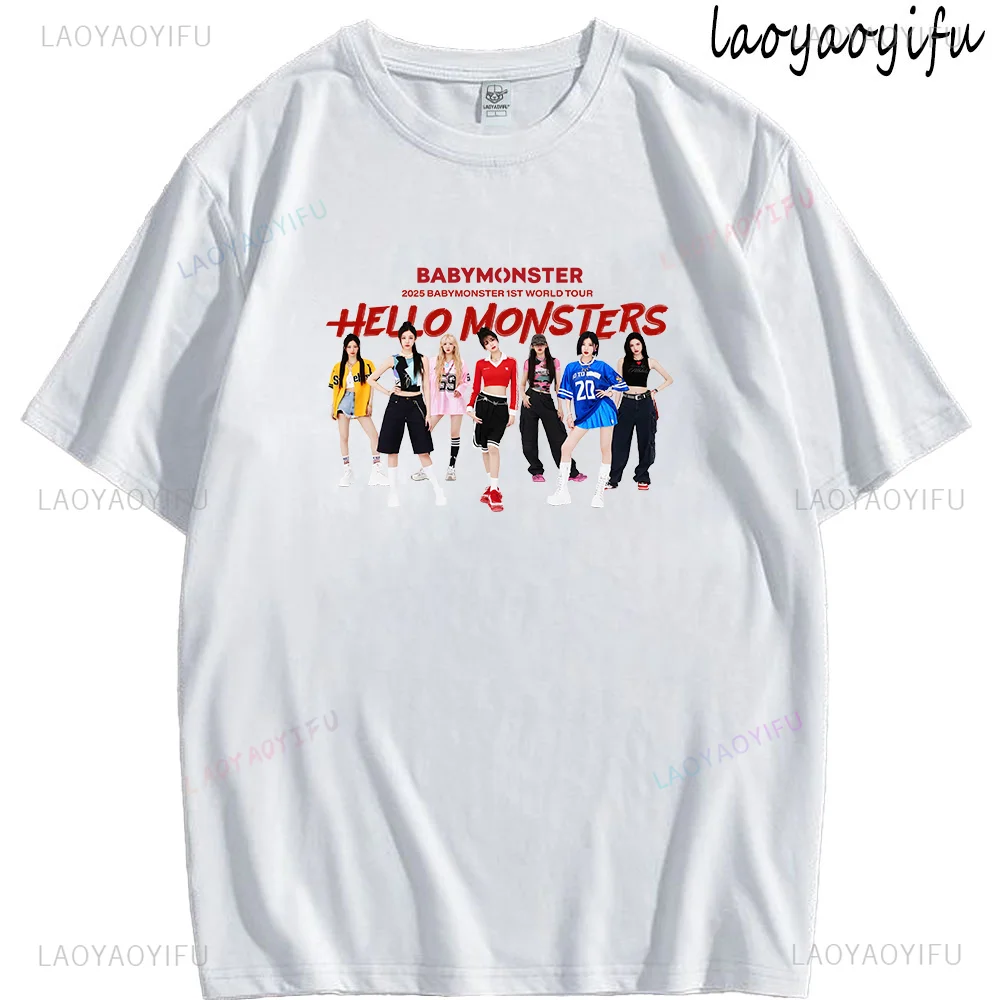BABYMONSTER ベビモン Hello ソウル T-SHIRT 白 XL Babymonster T Shirt HelloMonsters 2025 Babymonster 1st World