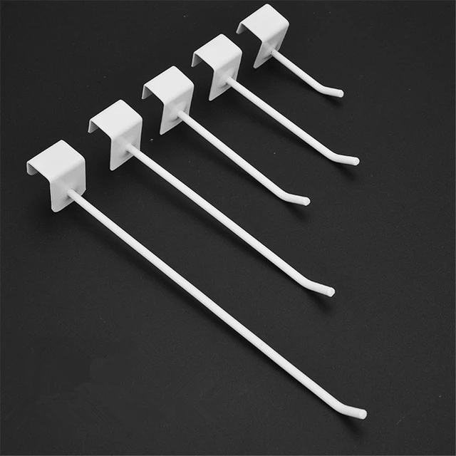 Black Peg Hooks for Grid Wall - 10