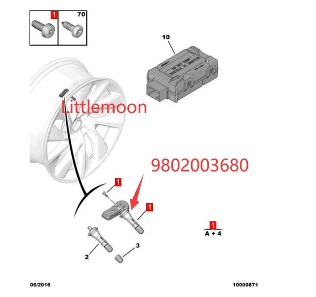 Sensor Presion Neumaticos 308 408 3008 Rcz 1.6