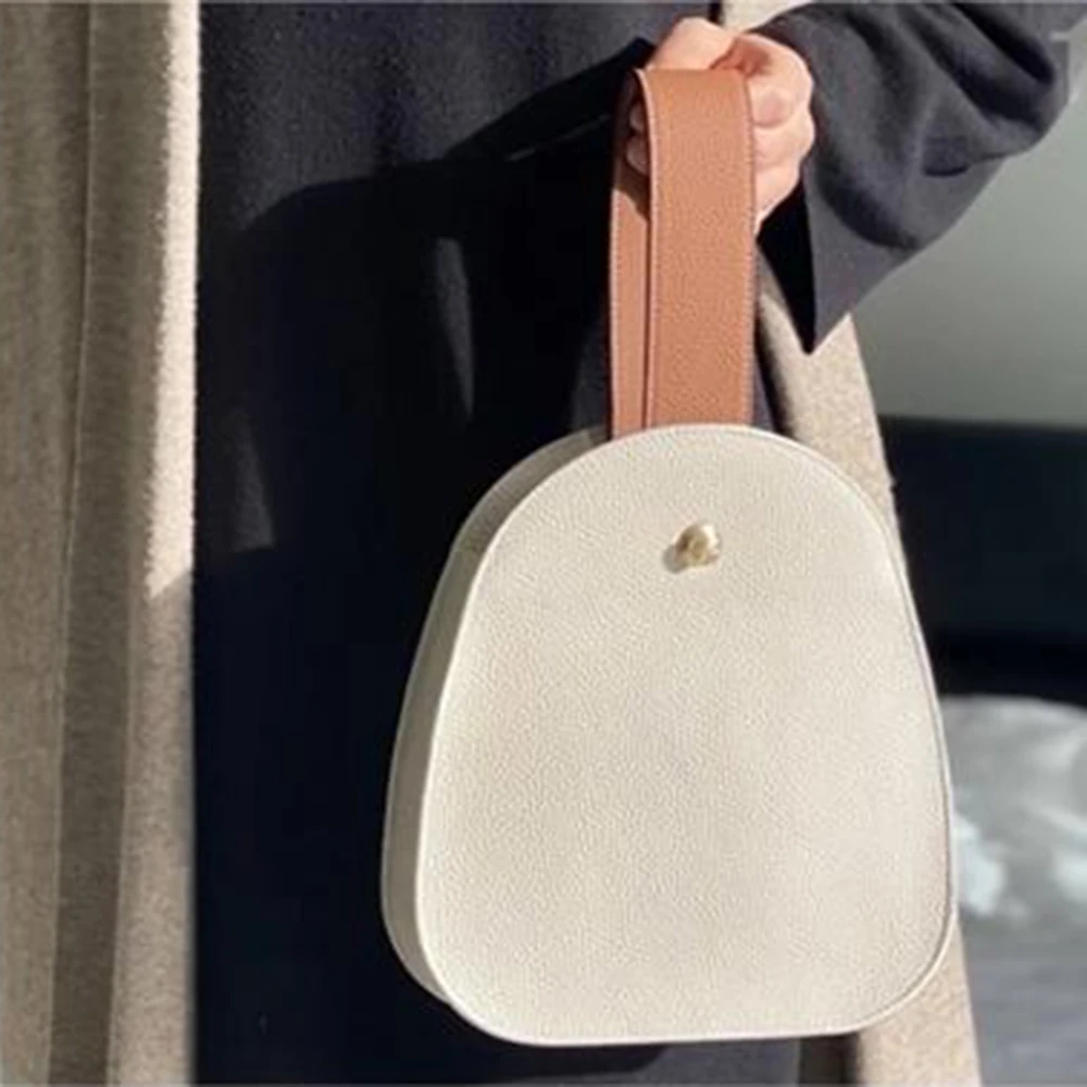 DIY leather craft women handbag die cutting kraft paper sewing pattern hollowed stencil english version 22.5x24.5x6.5cm