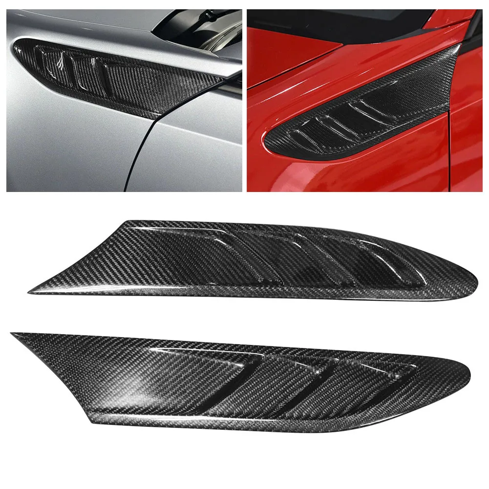 

Brand New Carbon Fiber Side Fend-er Fin Vent Black Decorative Cover For Su Baru BRZ For Toyota GT86 For Scion FR-S 2012-20